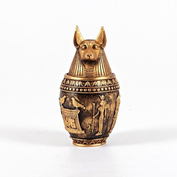 Polyester Antik Mısır Tanrısı Anubis Biblo Kapaklı Kutu - Image 1
