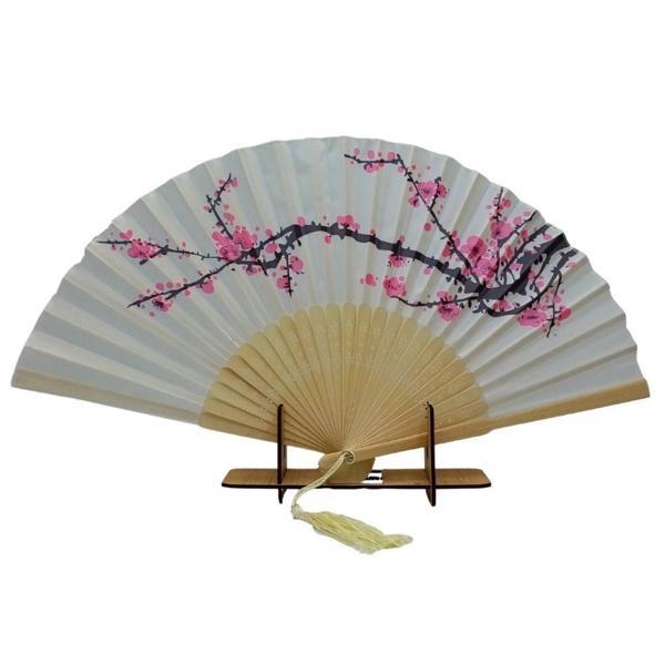 Japon Bambu Kumaş Yelpaze Çanta Boy Stant Hediyeli No.5 - Image 1