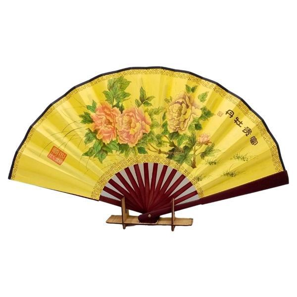 Çin Bambu Keten Kumaş Yelpaze Orta Çanta Boy No.8 - Image 1