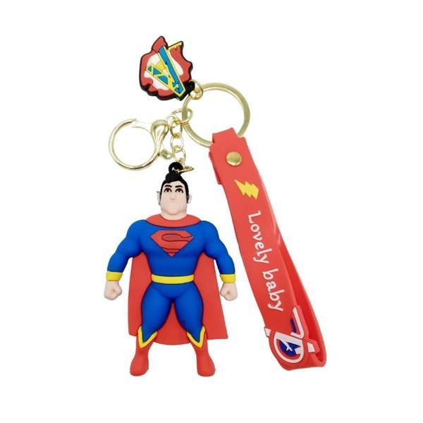 Süperman 3D Silikon Anahtarlık Gold Metal - Image 1