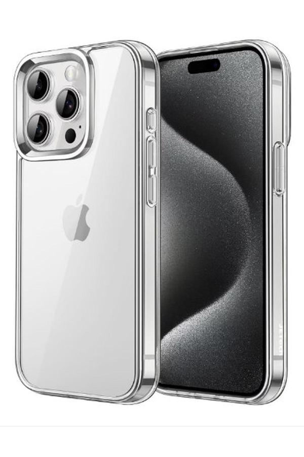 Erkan Apple İphone 15 Pro Max Şeffaf Kılıf Kamera Ve Ekran Çıkıntılı - Image 1