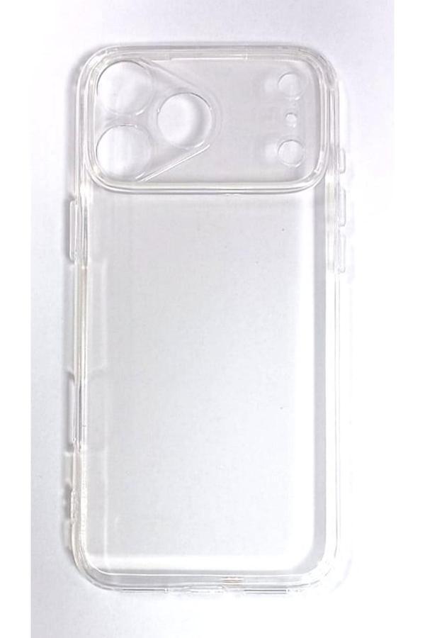 E83 Apple İphone 17 Pro Uyumlu Kamera Ve Ekran Çıkıntılı Yumuşak Şeffaf Kılıf - Image 1