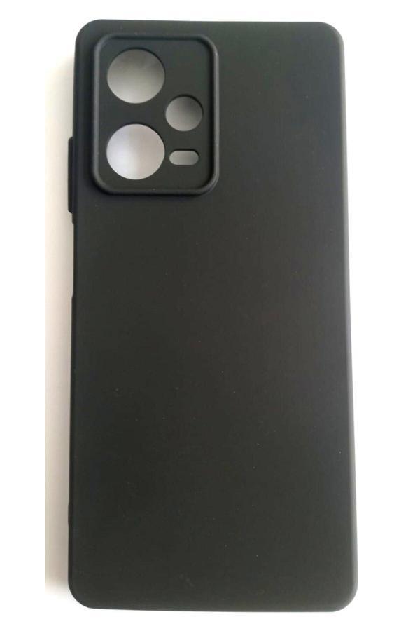 Erkan Xiaomi Redmi Note 12 Pro 5G Yumusak Kilif Mat Siyah Kadife Hissiyat - Image 1