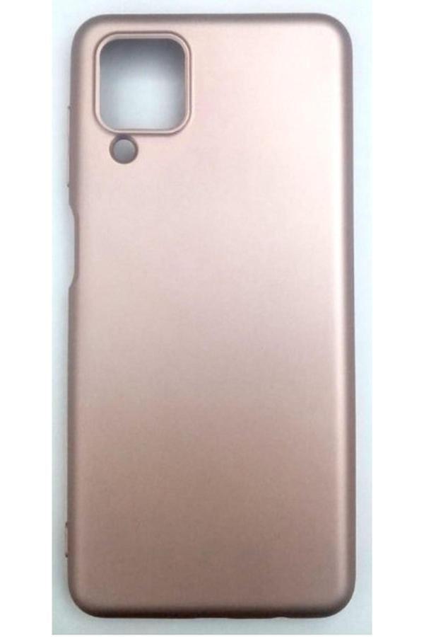 E83 Samsung Galaxy A12/M12 Uyumlu Rose Gold Yumusak Slikon Kilif - Image 1