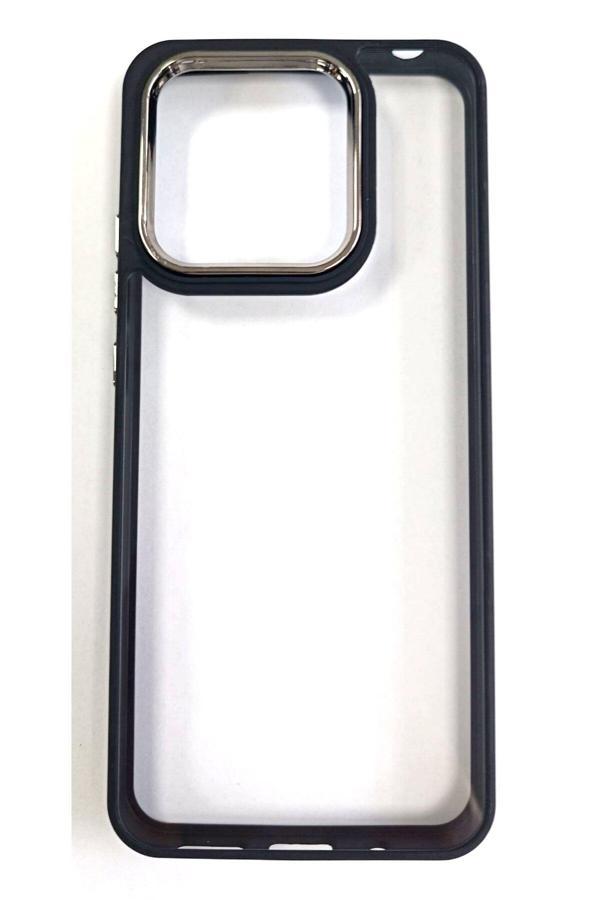 E83 Xiaomi Redmi 10C Uyumlu Renkli Çerçeveli Şeffaf Kılıf - Image 1