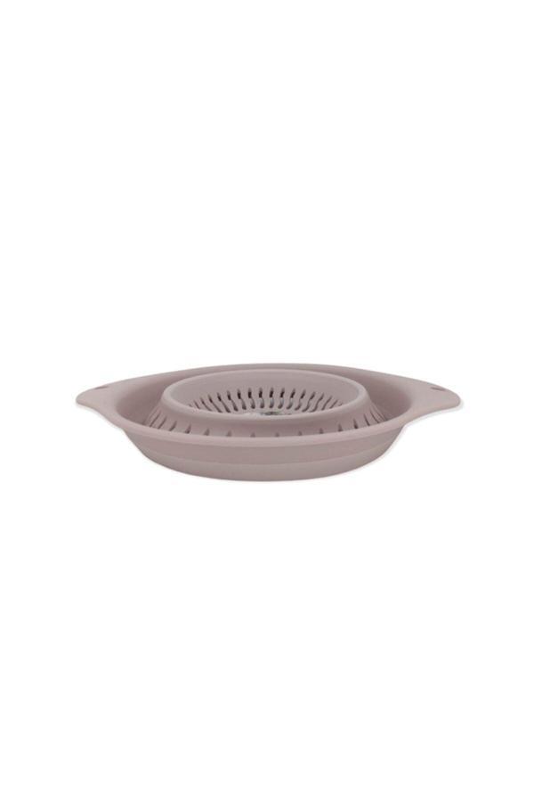 Happy Life Akordiyon Çok Amaçlı Katlanır Süzgeç Gül Kurusu - Image 1