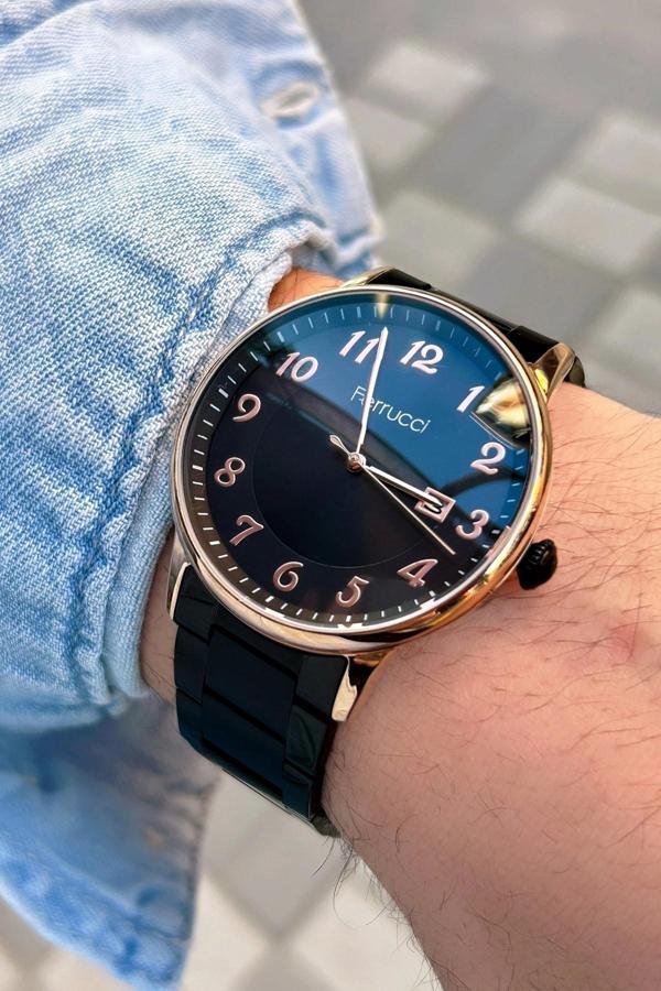 Ferrucci 3 Atm Su Geçirmezlik Takvimli Erkek Kol Saati - Image 1