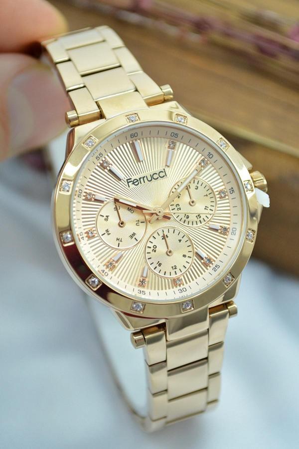 Ferrucci Çelik Kordon Kadın Kol Saati - Image 1