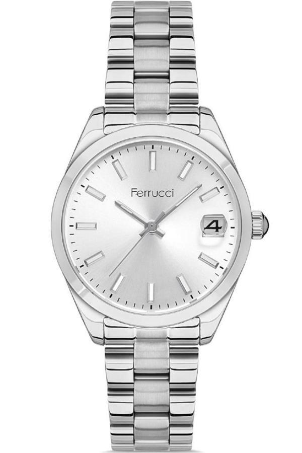 Ferrucci Fc.0223 13276M.01 Metalik Gri Kadın Kol Saati - Image 1