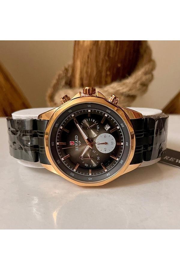 Reward Siyah Çelik Fonksiyonlu Ve Takvimli Erkek Kol Saat - Image 1