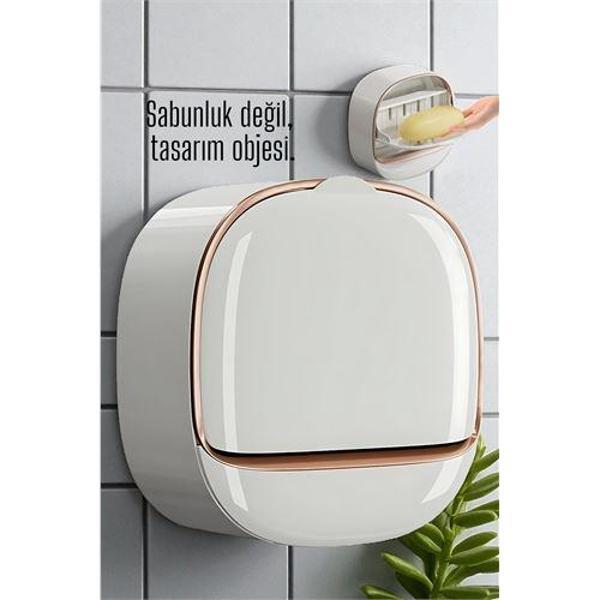 Tasarım Obje Sabunluk - Kendinden Yapışkanlı Sabunluk - Image 1