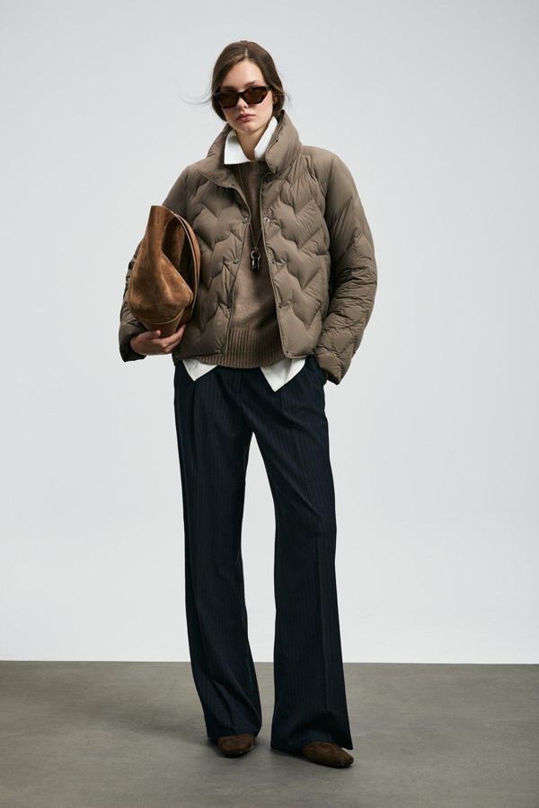 Lufian Kadın Desert Kaz Tüyü Mont 122120043 Kum - Image 1