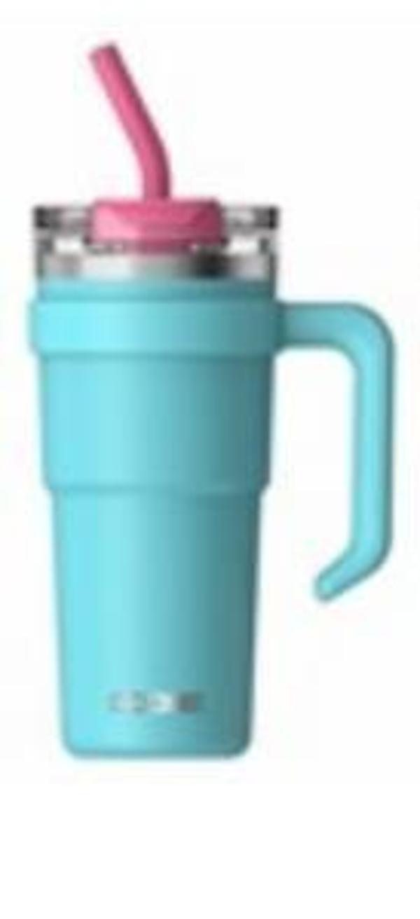 Dodge DB-23689 Çift Kullanım Pipetli/Rahat İçim Mavi 750ml Çelik Termos - Image 1