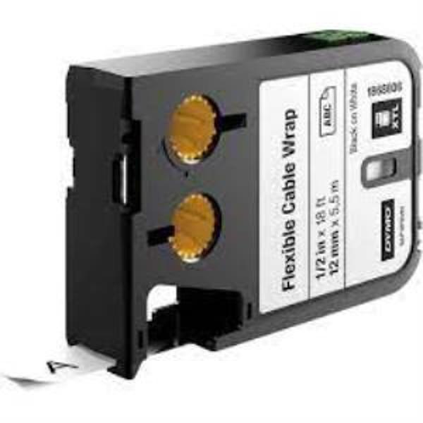 DYMO 1868806 XTL Esnek Naylon Kablo Etiketi,12 mmx5,5 m,Byz-Syh - Image 1