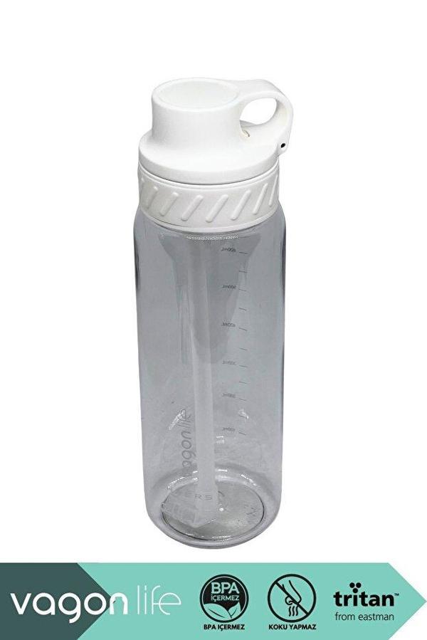 Vagonlife VGN047 800ml Pipetli Beyaz Tritan Matara - Image 1