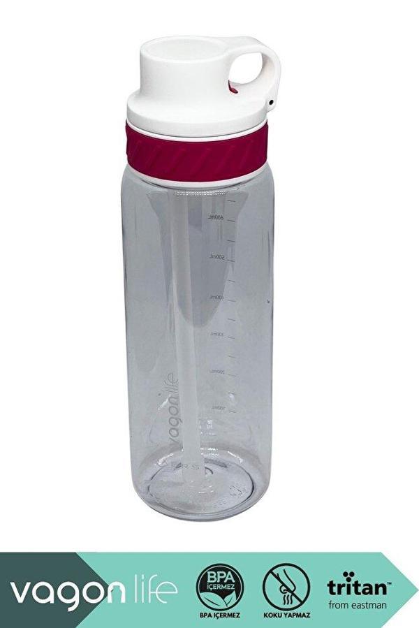 Vagonlife VGN047 800ml Pipetli Pembe Tritan Matara - Image 1