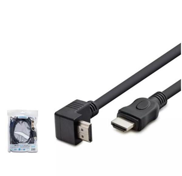 Hadron Hdx2016 Hdmi Kablo Pvc L Tip 1.5M Siyah - Image 1