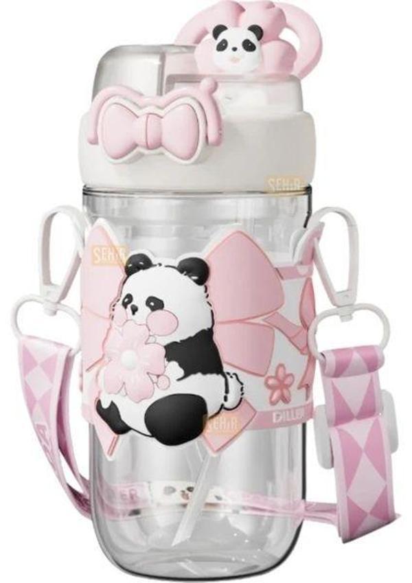 Vagonlife Diller D2518 580ml Çift Kullanım Askılı Pipetli Tritan Matara - Image 1