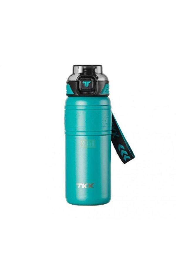Vagonlife Tkk T2022 500ml Süzgeçli Pipetli Yeşil Çelik Matara - Image 1