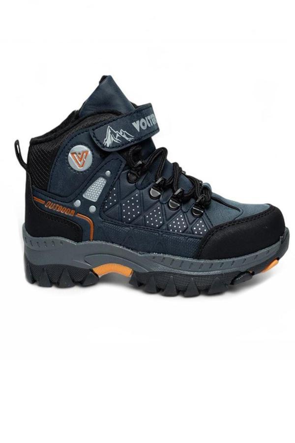 Celira Vlt Cırtlı Lacivert Oranj Kaymaz Taban Erkek Çocuk Bot - Image 1