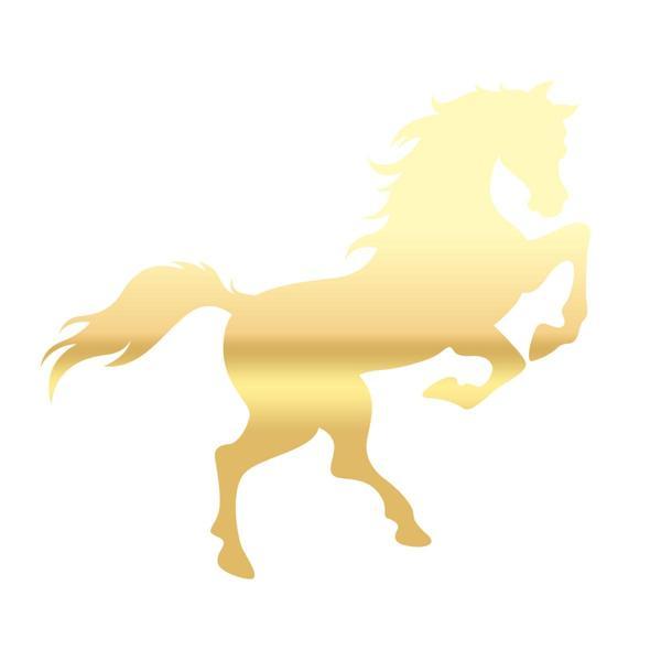 At Sticker 17x17 Cm Gold - Image 1