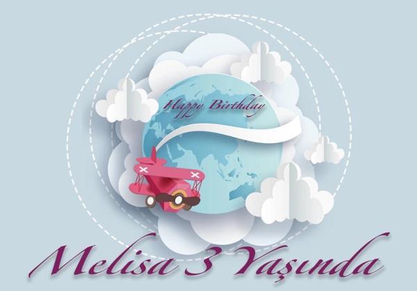 Seyahat ve Dünya Temalı Doğum Günü Afişi 35X50 cm - Image 1