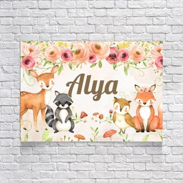 Güzel Orman Temalı Doğum Günü Afişi 50x70 Cm - Image 1