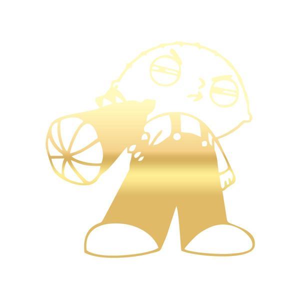 Araba Stickeri 17x17 Cm Gold - Image 1