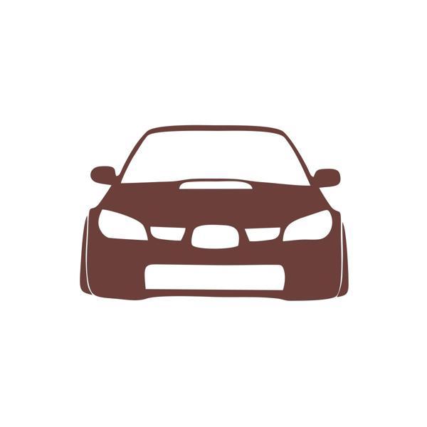 Araba Stickeri 17x17 Cm Kahverengi - Image 1