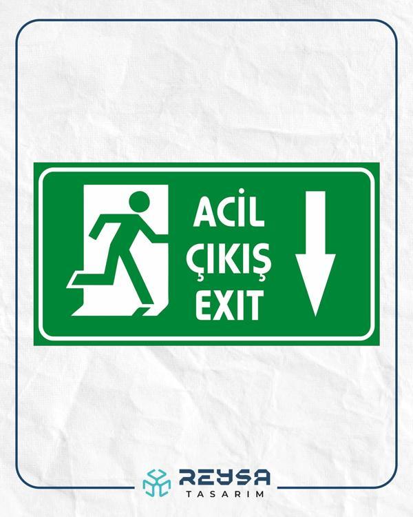 Acil Çıkış Sticker 20X28 Cm - Image 1
