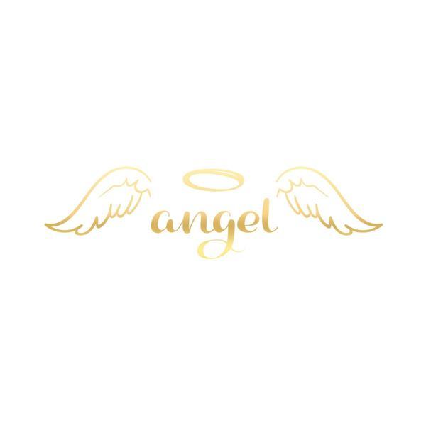 Angel Sticker 17x17 Cm Gold - Image 1