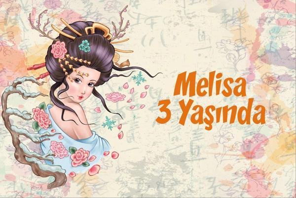 Asya Temalı Doğum Günü Afişi 35X50 cm - Image 1