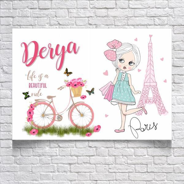 Paris Temalı Doğum Günü Afişi 50X70 cm - Image 1