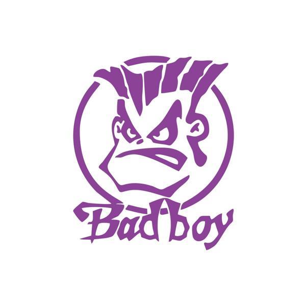 Bad Boy Araba Sticker 17x17 Cm Mor - Image 1