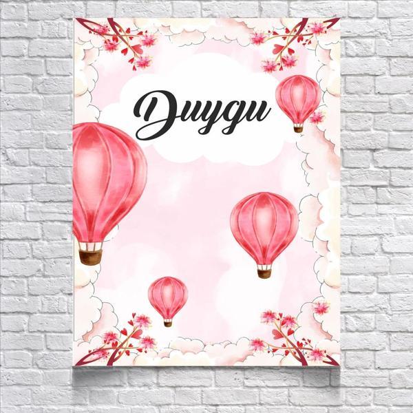 Balon Temalı Doğum Günü Afişi 35X50 cm - Image 1