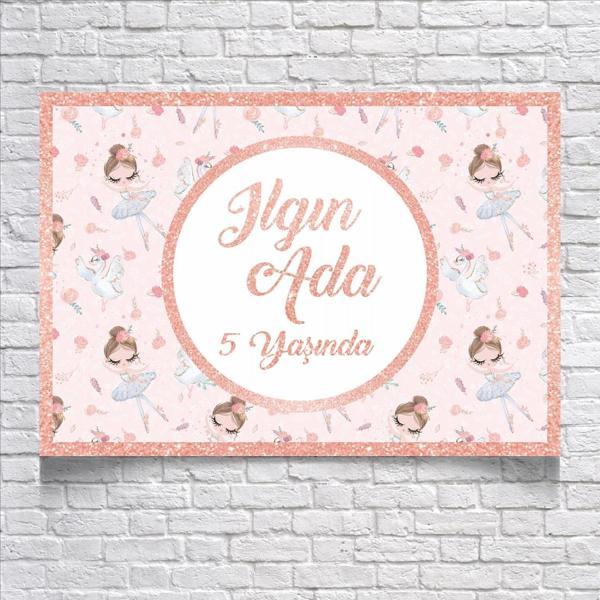 Balerin Temalı Doğum Günü Afişi 35X50 cm - Image 1