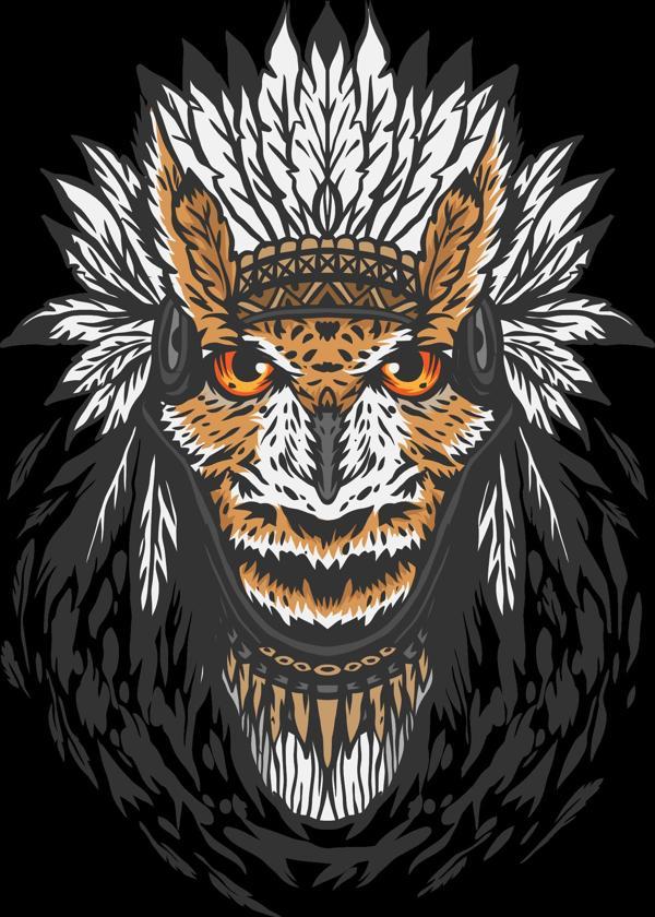 Baykuş Sticker 10x10 cmRenkli Sticker - Image 1