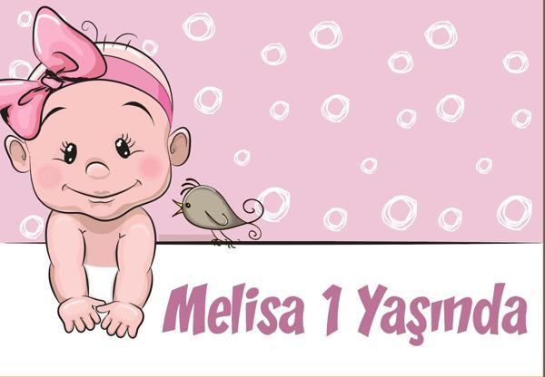 Bebek Temalı Doğum Günü Afişi 70X100 cm - Image 1