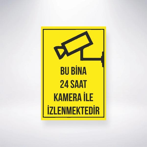 Bu Bina Kamera ile İzlenmektedir Sticker 20X28 Cm - Image 1