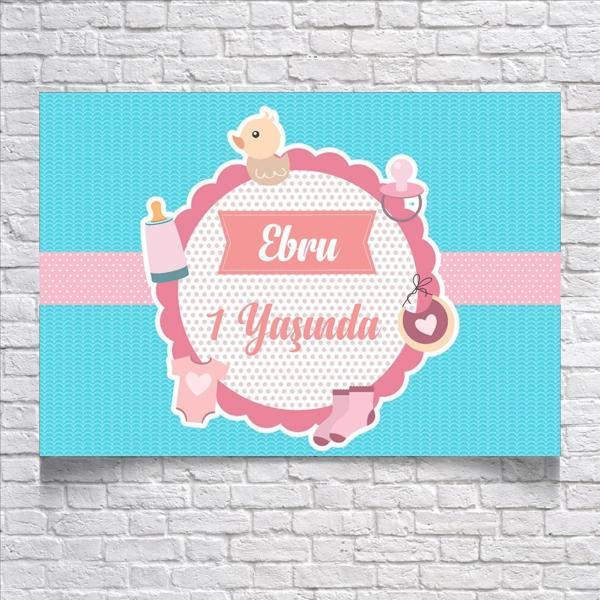 BEBEK TEMALI DOĞUM GÜNÜ AFİŞİ 70X100 cm - Image 1