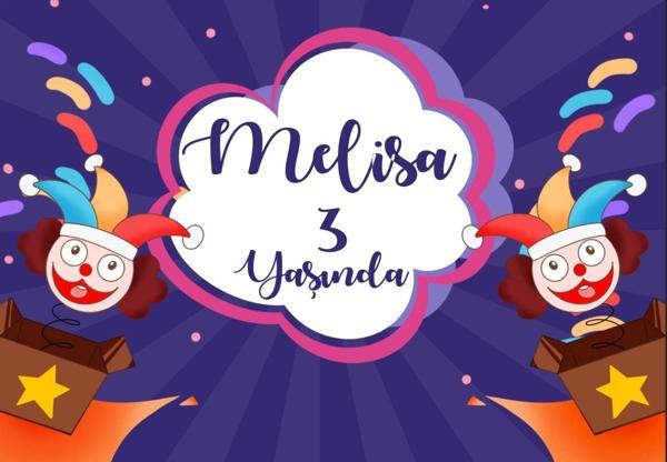 Palyaçolar Temalı Doğum Günü Afişi 70X100 cm - Image 1