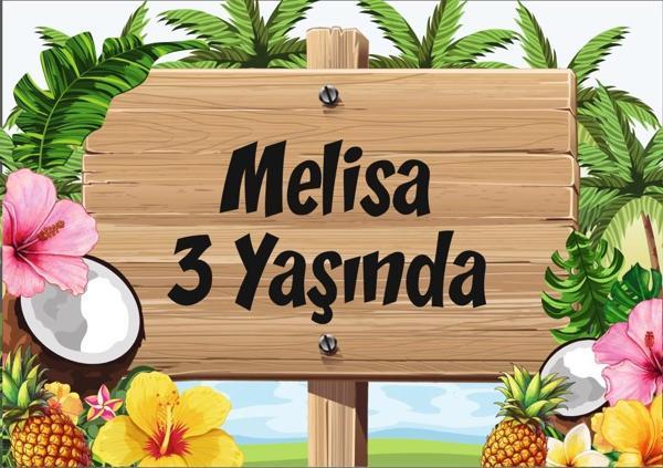 Hawaii Tabela Doğum Günü Afişi 35X50 cm - Image 1