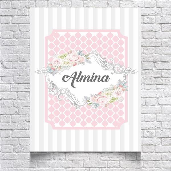 PEMBE BALIK PULU TEMALI DOĞUM GÜNÜ AFİŞİ 100X150 cm - Image 1