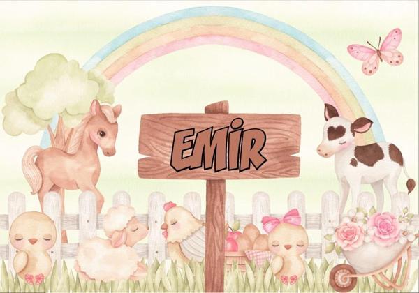 Çiftlik Temalı Doğum Günü Afişi 35X50 cm - Image 1