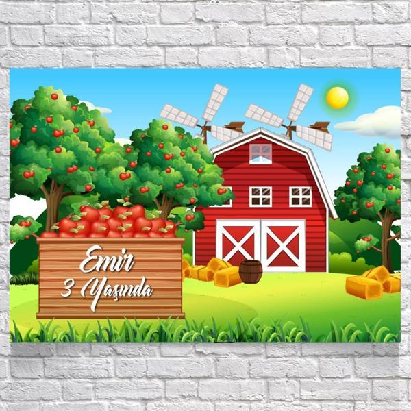 Çiftlik Temalı Doğum Günü Afişi 100X150 cm - Image 1