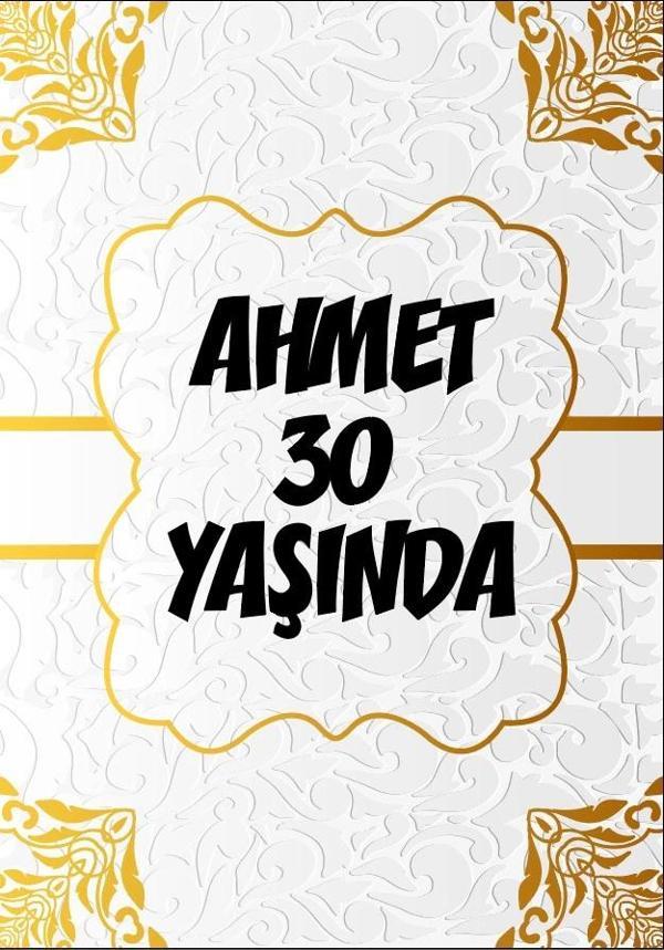 Beyaz Desenler Klasik Temalı Doğuım Günü Afişi 100X150 cm - Image 1