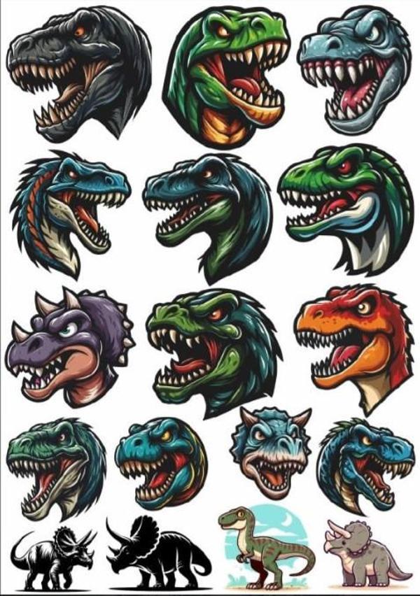 Dinazor Sticker SEt - Image 1