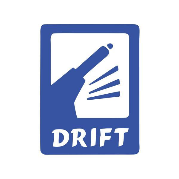 Drift Araba Sticker 17x17 Cm Mavi - Image 1