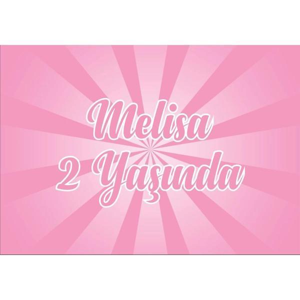 Pembe Doğum Günü Afişi -1 70X100 cm - Image 1