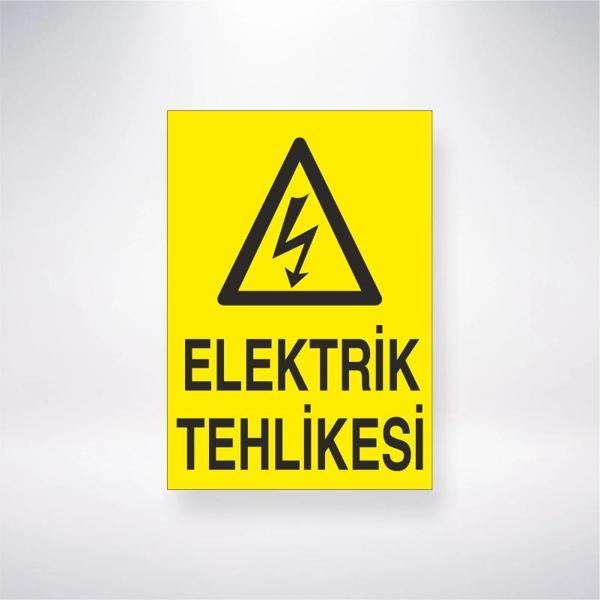 Elektrik Tehlikesi Sticker 20X28 Cm - Image 1